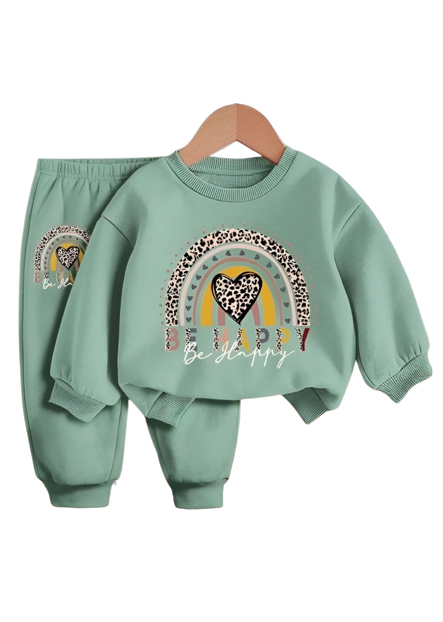 Image of BE HAPPY FLEECE TRACKSUIT